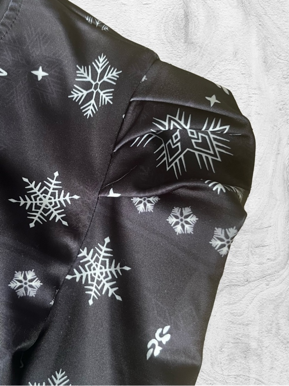 Blue Zone Planet Dress Snowflake Print Long Sleeve Medium - Picture 8 of 10